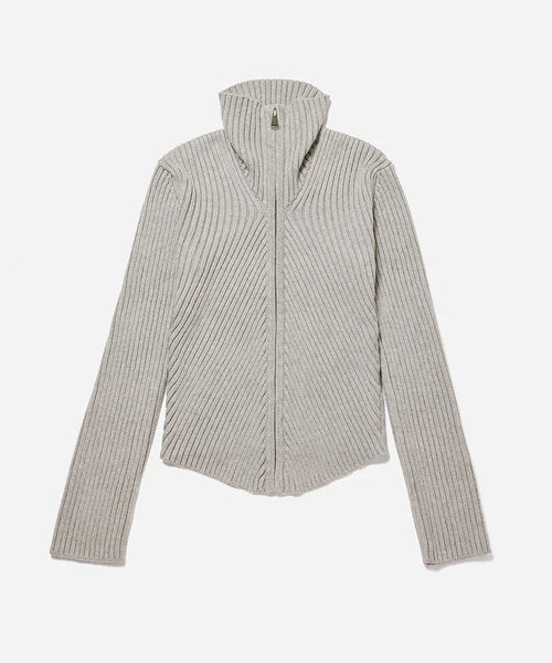Leah Cashmere Zip Sweater