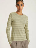 Striped Waffle LS Tee